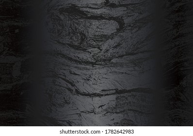 Luxury black metal gradient background with distressed wooden parquet texture. Vector illustration
