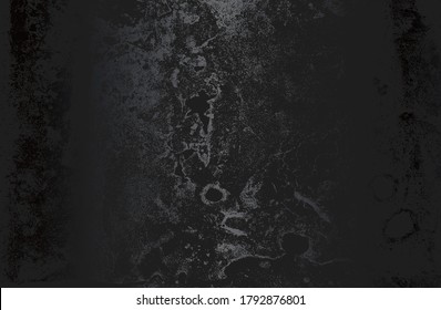 Fondo de gradiente de metal negro de lujo con textura de placa metálica en peligro. Ilustración del vector