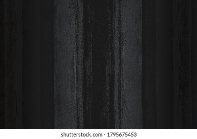 Luxury black metal gradient background with distressed fabric, textile texture. Vector illustration