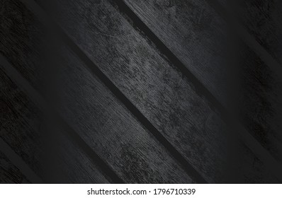 Fondo de gradiente de metal negro de lujo con una textura de parqué de madera angustiada. Ilustración del vector