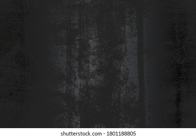 Luxury black metal gradient background with distressed metal plate texture. Vector illustration