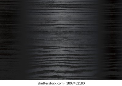Luxuriöser, schwarzer Farbverlauf-Hintergrund mit bedrücktem Holzparkett. Vektorgrafik