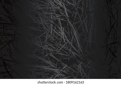 Fondo de gradiente de metal negro de lujo con textura de pasto de cierre angustiado. Ilustración del vector