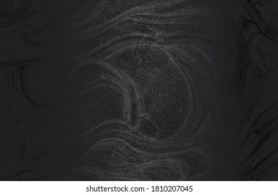 Luxury black metal gradient background with distressed metal plate texture. Vector illustration