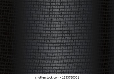 Fondo de gradiente de metal negro de lujo con tela angustiada, textura textil. Ilustración del vector