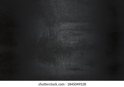 Fondo de gradiente de metal negro de lujo con textura de placa metálica en peligro. Ilustración del vector