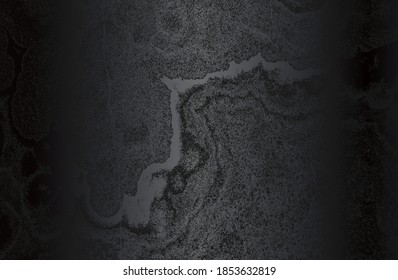 Fondo de gradiente de metal negro de lujo con hormigón rajado con angustia, textura de mármol. Ilustración del vector