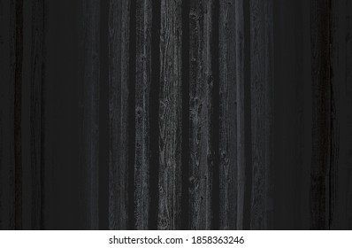Fondo de gradiente de metal negro de lujo con una textura de parqué de madera angustiada. Ilustración del vector