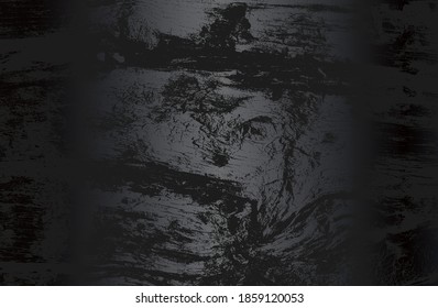 Fondo de gradiente de metal negro de lujo con una textura de parqué de madera angustiada. Ilustración del vector