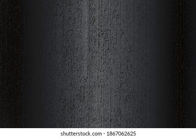 Fondo de gradiente de metal negro de lujo con textura de hormigón craqueado con angustia. Ilustración del vector