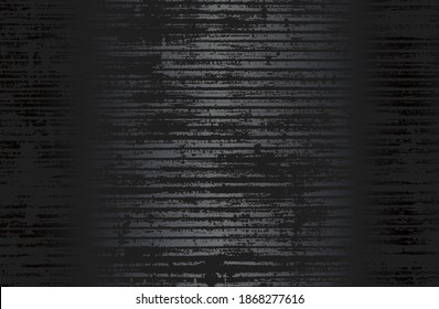Luxury black metal gradient background with distressed metal plate texture. Vector illustration