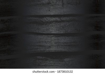 Fondo de gradiente de metal negro de lujo con una textura de parqué de madera angustiada. Ilustración del vector