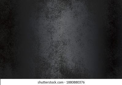 Luxuriöser schwarzer Farbverlauf-Hintergrund mit bedrückter natürlicher, echter Tierhaut, Lederstruktur. Vektorgrafik