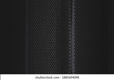 Fondo de gradiente de metal negro de lujo con textura de placa metálica en peligro. Ilustración del vector