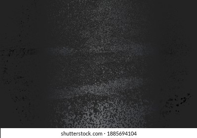 Luxury black metal gradient background with distressed metal plate texture. Vector illustration