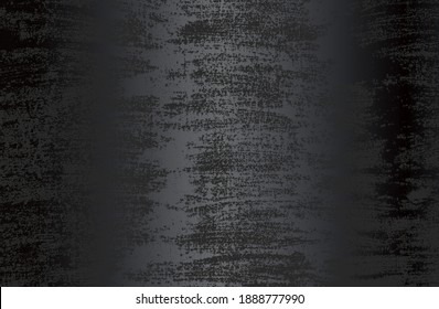 Luxury black metal gradient background with distressed metal plate texture. Vector illustration