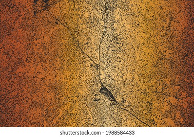 Fondo de gradiente de metal negro de lujo con textura de hormigón craqueado con angustia. Ilustración del vector