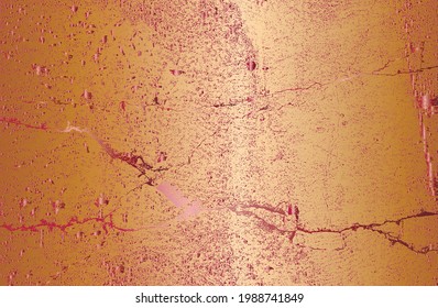 Luxury black metal gradient background with distressed cracked concrete texture. Vector illustration