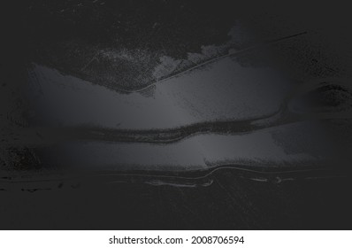 Luxury black metal gradient background with distressed metal plate texture. Vector illustration