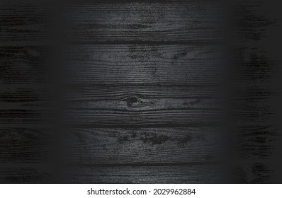 Fondo de gradiente de metal negro de lujo con una textura de parqué de madera angustiada. Ilustración del vector