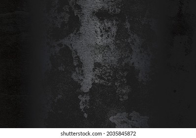 Fondo de gradiente de metal negro de lujo con textura de placa metálica en peligro. Ilustración del vector