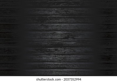 Fondo de gradiente de metal negro de lujo con una textura de parqué de madera angustiada. Ilustración del vector