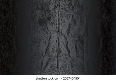 Fondo de gradiente de metal negro de lujo con papel antiguo angustiado, textura de pergamino. Ilustración del vector