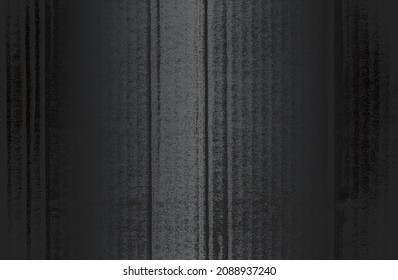Fondo de gradiente de metal negro de lujo con una textura de cartón ondulado angustiada. Ilustración del vector