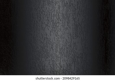 Fondo de gradiente de metal negro de lujo con textura de hormigón craqueado con angustia. Ilustración del vector