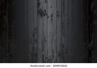 Fondo de gradiente de metal negro de lujo con una textura de parqué de madera angustiada. Ilustración del vector