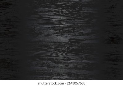 Luxury black metal gradient background with distressed wooden parquet texture. Vector illustration