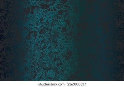 Luxury black metal gradient background with distressed closeup leaf texture with streaks. Vector illustration