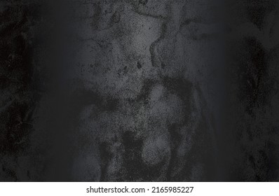 Luxury black metal gradient background with distressed old paper, parchment texture. Vector illustration
