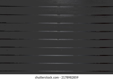 Luxury black metal gradient background with distressed wooden parquet texture. Vector illustration