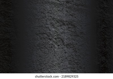 Fondo de gradiente de metal negro de lujo con textura de hormigón craqueado con angustia. Ilustración del vector