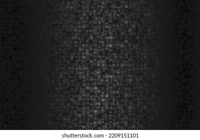 Fondo de gradiente de metal negro de lujo con textura de hormigón craqueado con angustia. Ilustración del vector