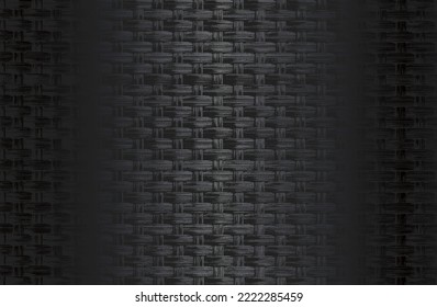 Fondo de gradiente de metal negro de lujo con textura de vid de mimbre angustiada. Ilustración del vector