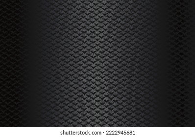 Luxury black metal gradient background with distressed metal plate texture. Vector illustration