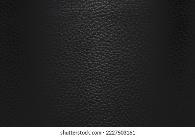 Luxury black metal gradient background with distressed natural, genuine animal skin, leather texture. Vector illustration