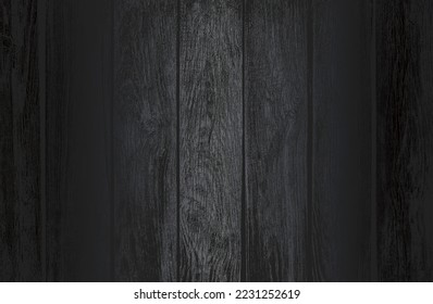 Luxury black metal gradient background and distressed wooden parquet texture  Vector illustration