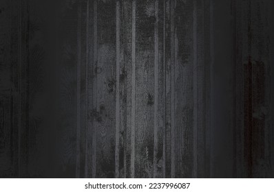 Fondo de gradiente de metal negro de lujo con una textura de parqué de madera angustiada. Ilustración del vector