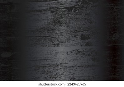 Fondo de gradiente de metal negro de lujo con una textura de parqué de madera angustiada. Ilustración del vector