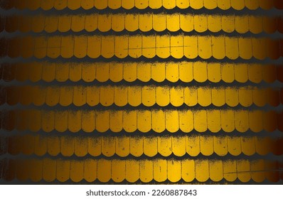 Fondo de gradiente de metal negro de lujo con una textura de pared de ladrillo angustiada. Ilustración del vector