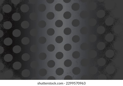 Fondo de gradiente de metal negro de lujo con textura de hormigón craqueado con angustia. Ilustración del vector
