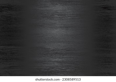 Luxury black metal gradient background with distressed wooden parquet texture. Vector illustration