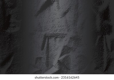 Fondo de gradiente de metal negro de lujo con textura de hormigón craqueado con angustia. Ilustración del vector