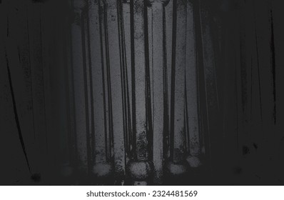 Fondo de gradiente de metal negro de lujo con textura de placa metálica en peligro. Ilustración del vector