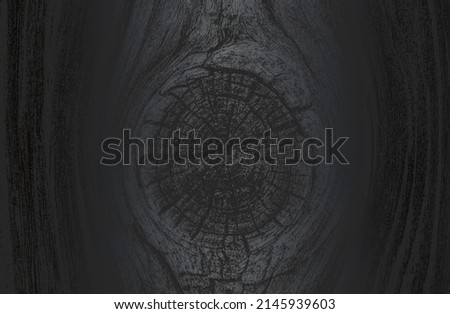Luxury black metal gradient background with distressed wooden parquet texture. Vector illustration