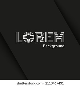 luxury black minimalist background with freespace