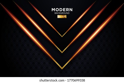 Luxury black paper cut background. Abstract realistic layered papercut decoration textured with geometric patterns. 3d backdrop. Vector illustration. Cover layout template. Material design concept